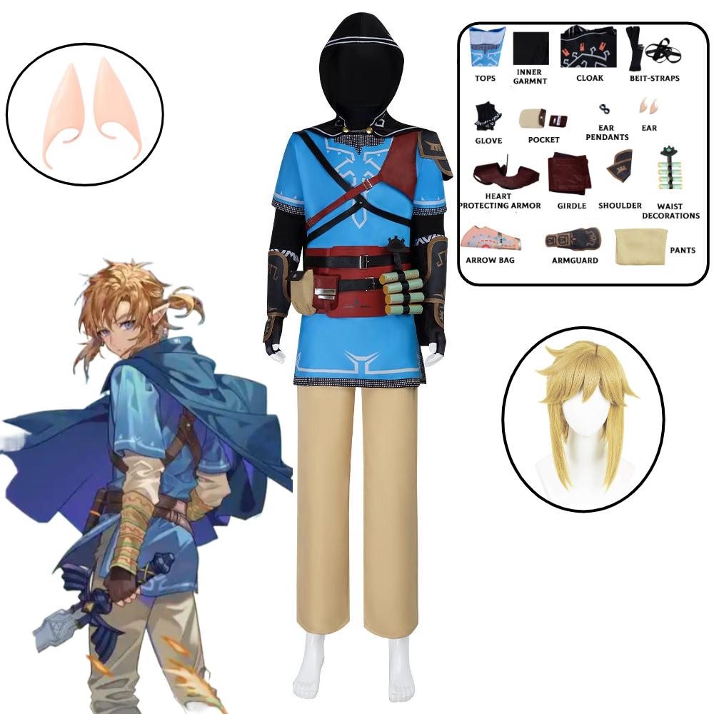 Anime Cosplay Link - Link Cosplay Costume Game Tears of