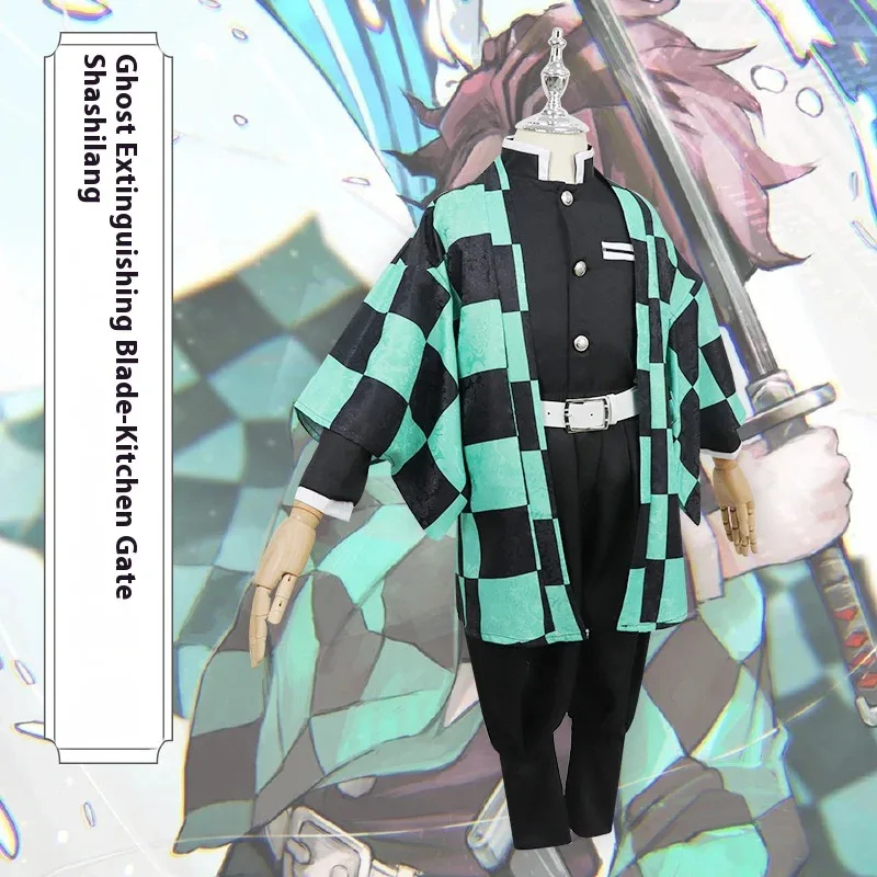 Anime Cosplay Tanjiro - Costumes Men Ghost Slayer Blade Adults