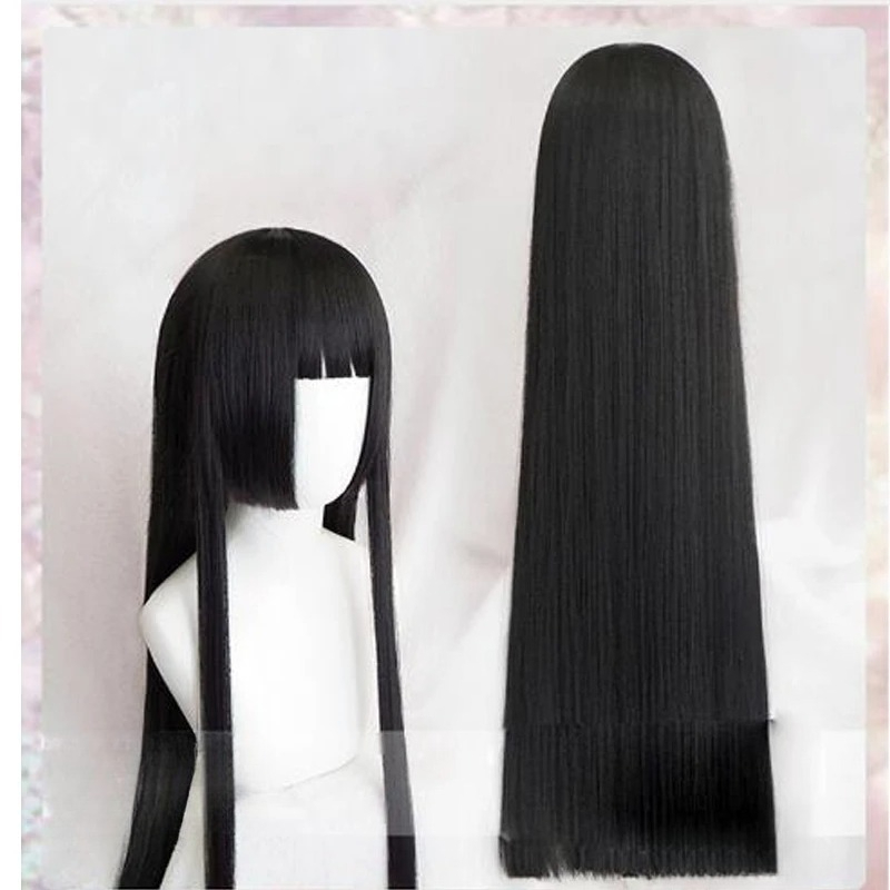 Anime Cosplay Yumeko - 100cm Yumeko Jabami Cosplay Wigs Black