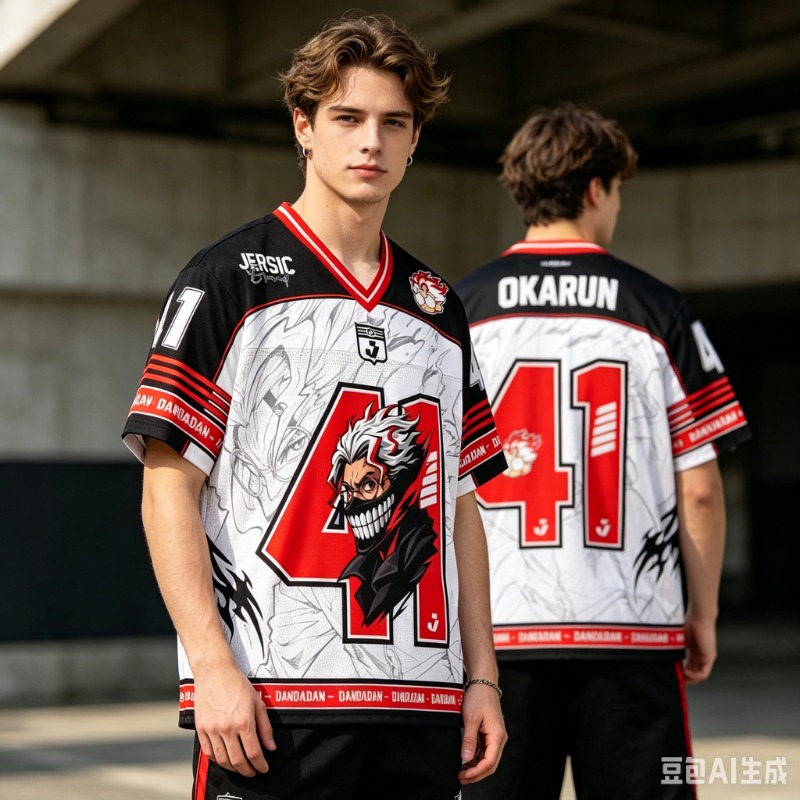 Cosplay Korean Anime - 2026 Jersey #41 Dandadan Okarun Anime