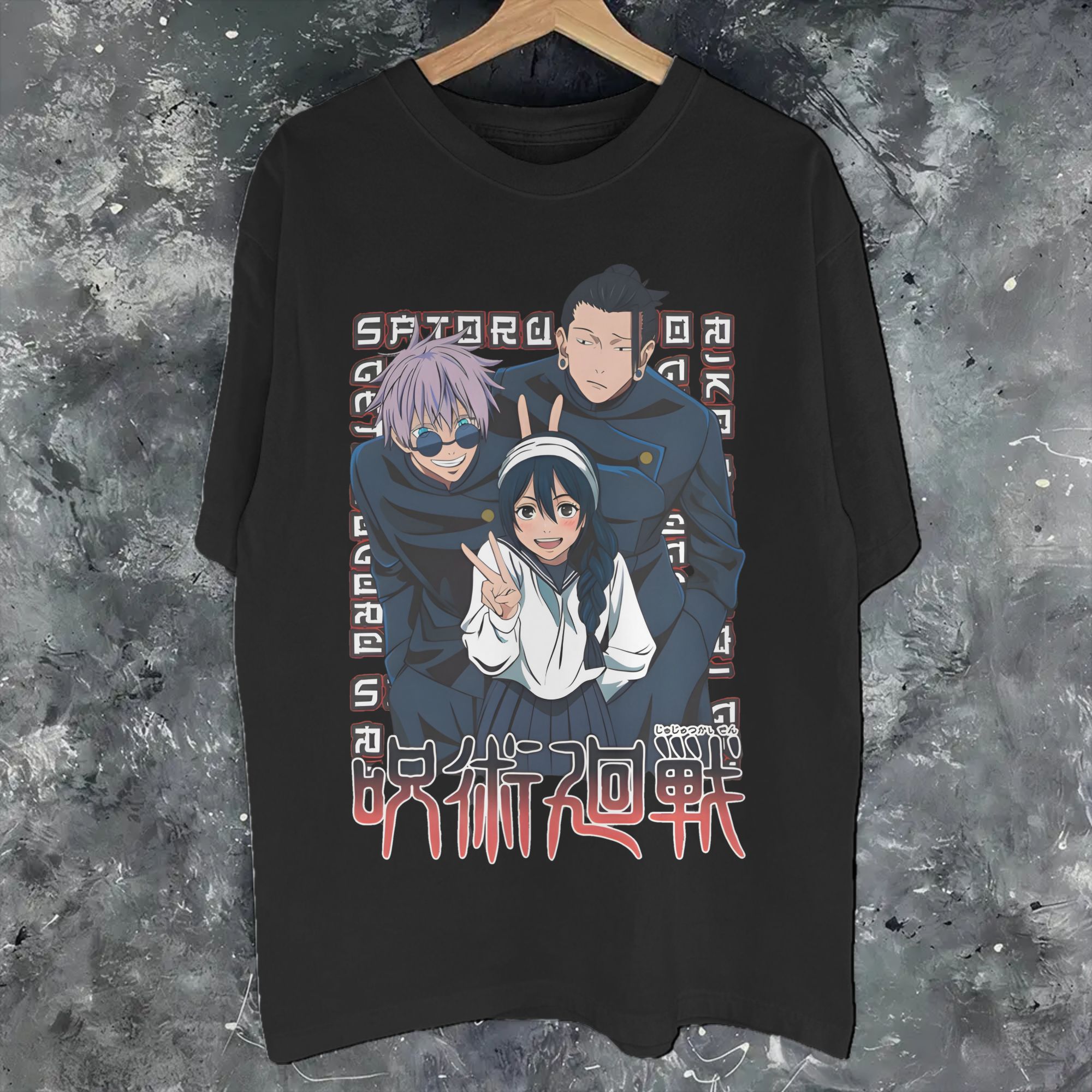 Anime Cosplay Ideas For Women - Anime Trio Aesthetic Jujutsus Kaisens Tee