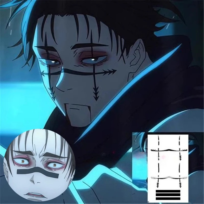 Anime Cosplay Jujutsu - Choso Tattoo Sticker Anime Jujutsu Kaisen