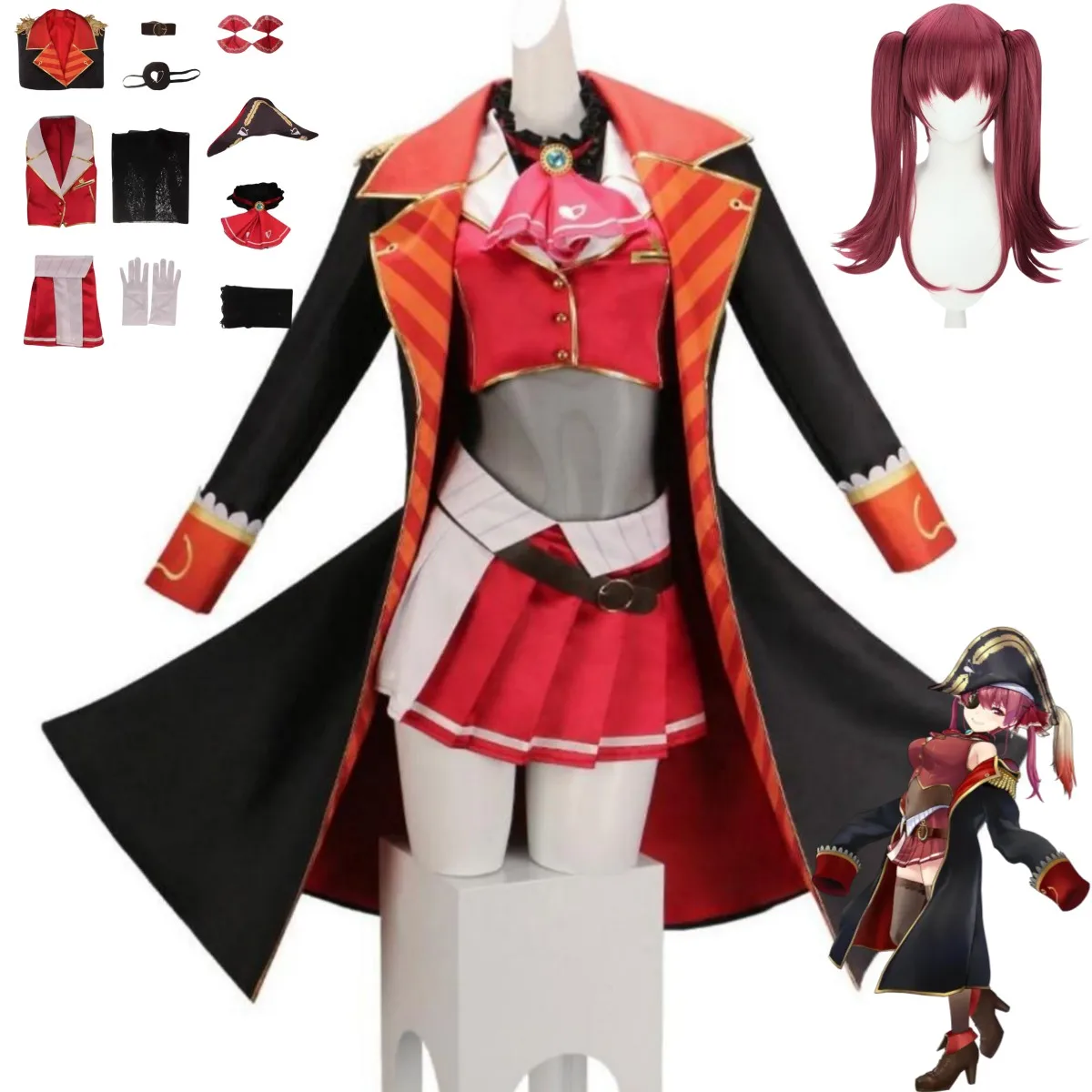 Virtual YouTuber Houshou Marin - Anime Cosplay Marin ulasan dan harga