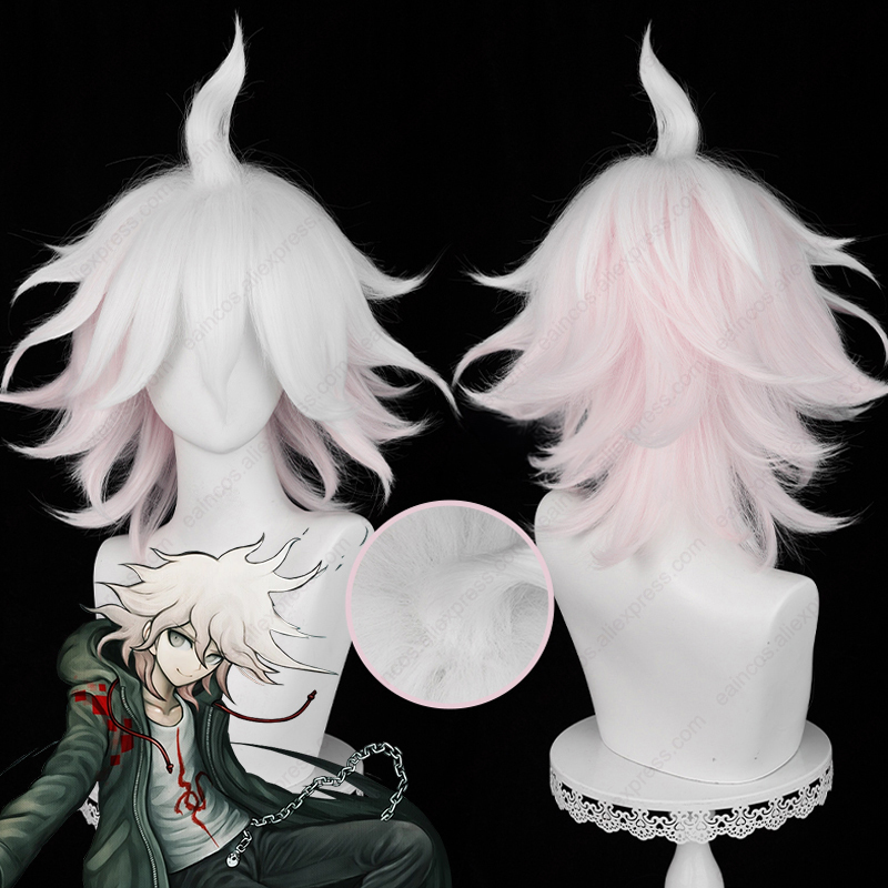 Anime Nagito Komaeda Cosplay W - Cosplay Anime White Hair ulasan dan harga