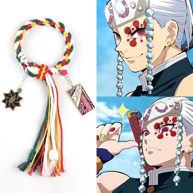 Demon Slayer Bracelet Tanjiro  - Anime Cosplay Tanjiro ulasan dan harga