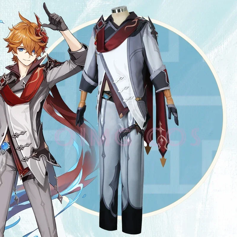 Genshin Impact Tartaglia Cospl - Anime Cosplay Outfit ulasan dan harga