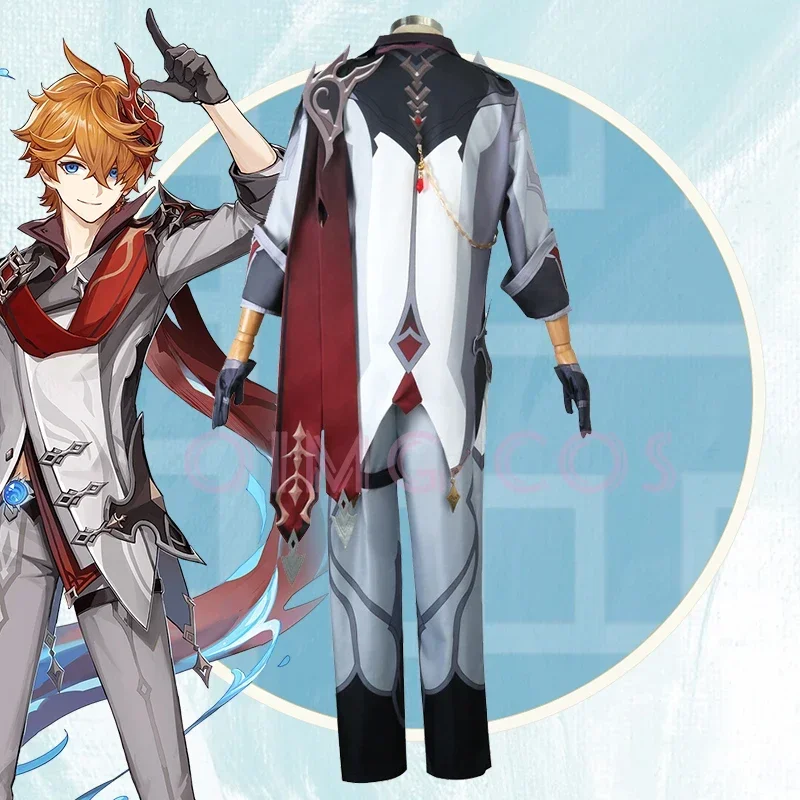 Genshin Impact Tartaglia Cospl - Anime Cosplay Outfit ulasan dan harga