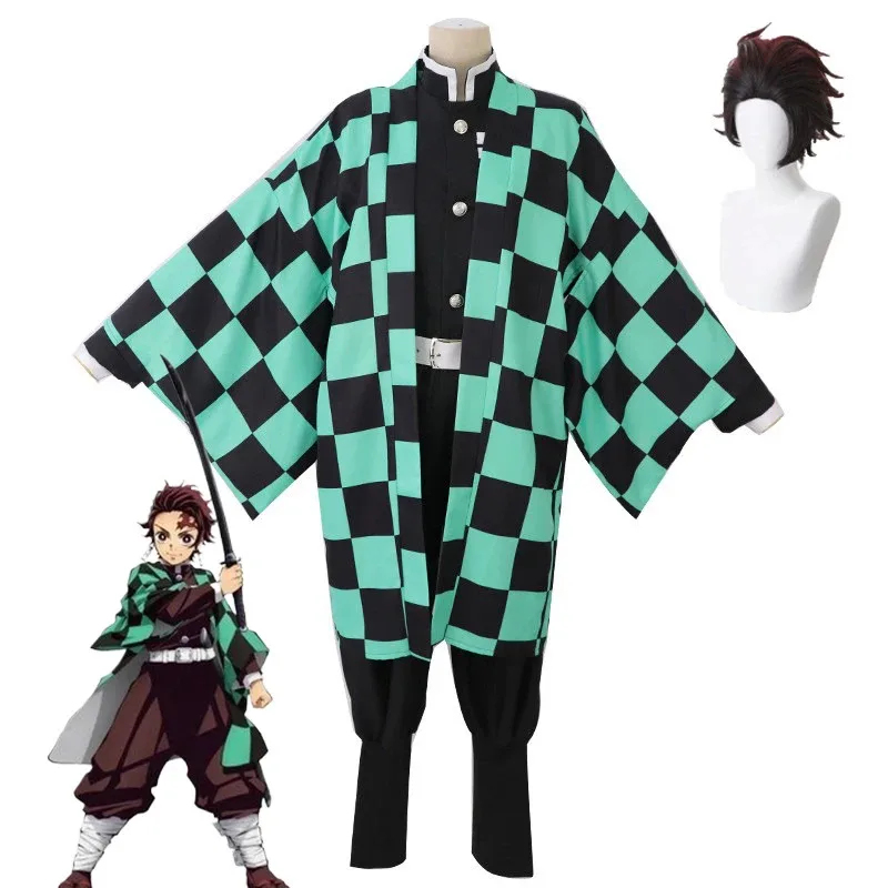 Costumes Men Ghost Slayer Blad - Anime Cosplay Tanjiro ulasan dan harga