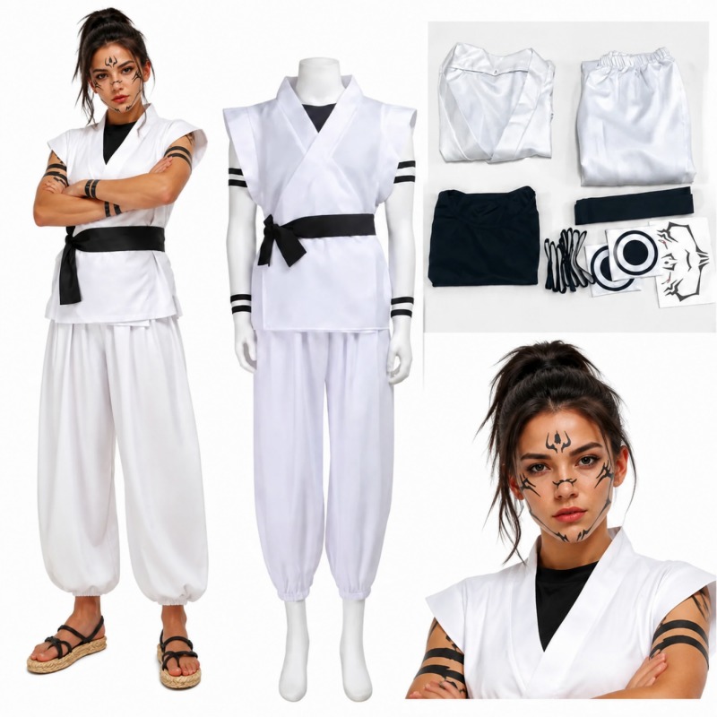 Ryomen Sukuna Cosplay Costume  - Anime Cosplay Jujutsu ulasan dan harga