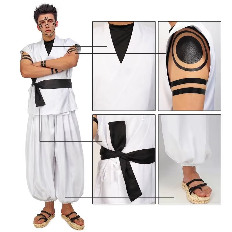 Ryomen Sukuna Cosplay Costume  - Anime Cosplay Jujutsu ulasan dan harga