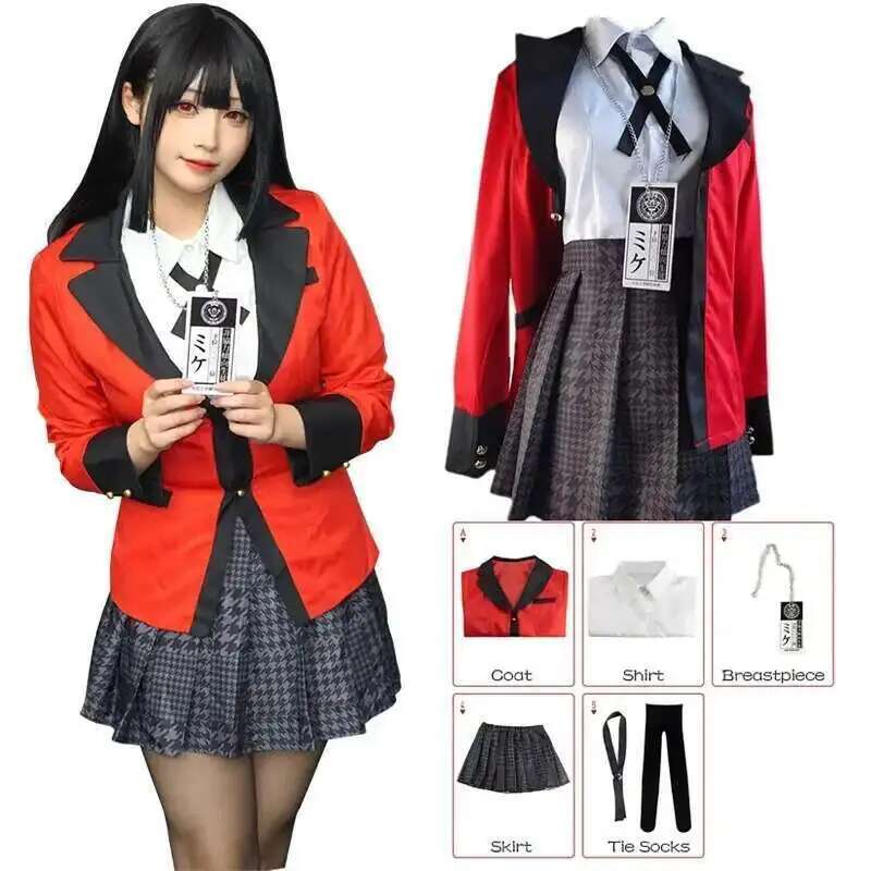 Anime Kakegurui Jabami Yumeko  - Anime Cosplay Yumeko ulasan dan harga