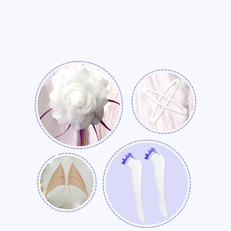 Emilia Cosplay Re Life in a di - Anime Cosplay Re Zero ulasan dan harga