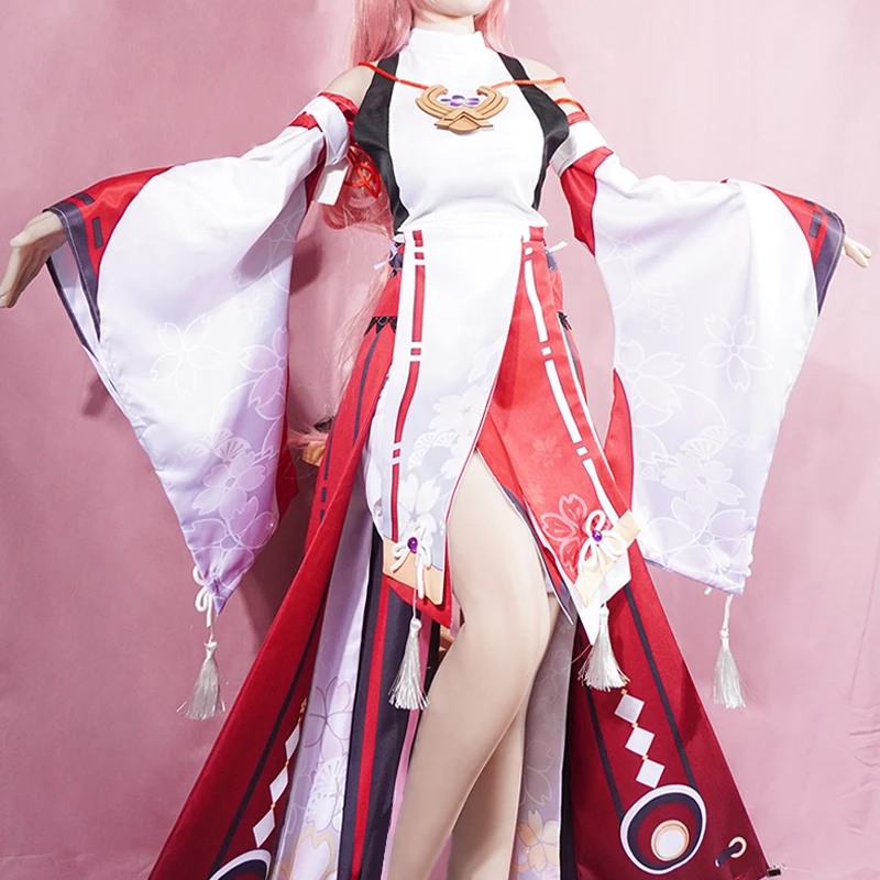 Yae Miko Cosplay Costume Impac - Cosplay Anime Yae Miko ulasan dan harga