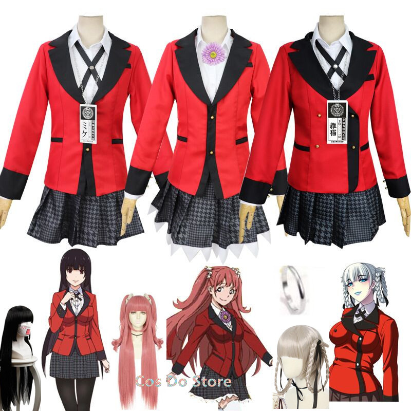 Anime Kakegurui Yumeko Costume - Anime Cosplay Yumeko ulasan dan harga