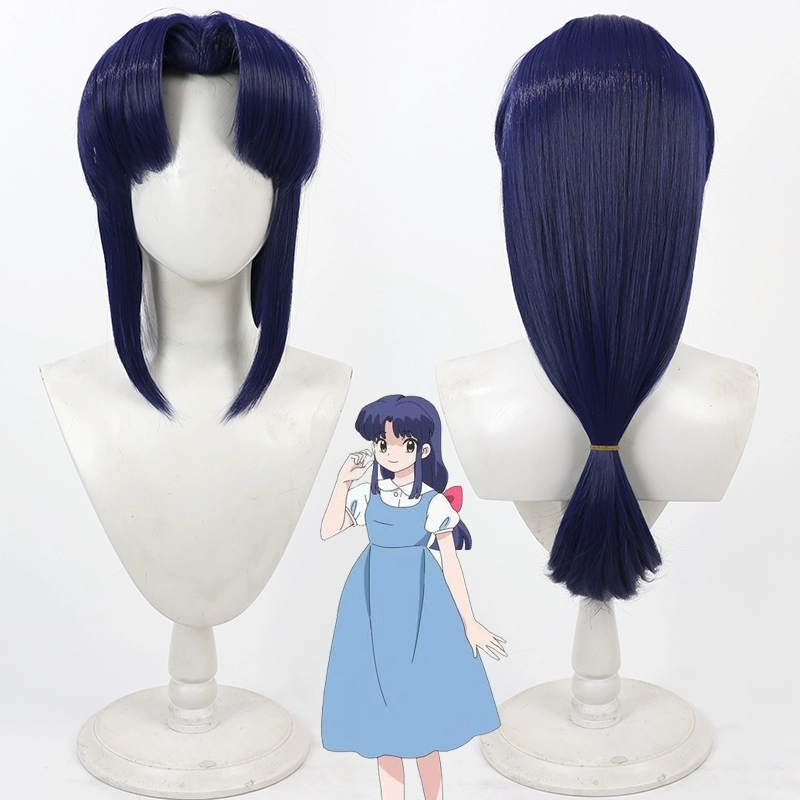 Anime Ranma 1/2 Akane Tendo Co - Anime Cosplay Blue Hair ulasan dan harga