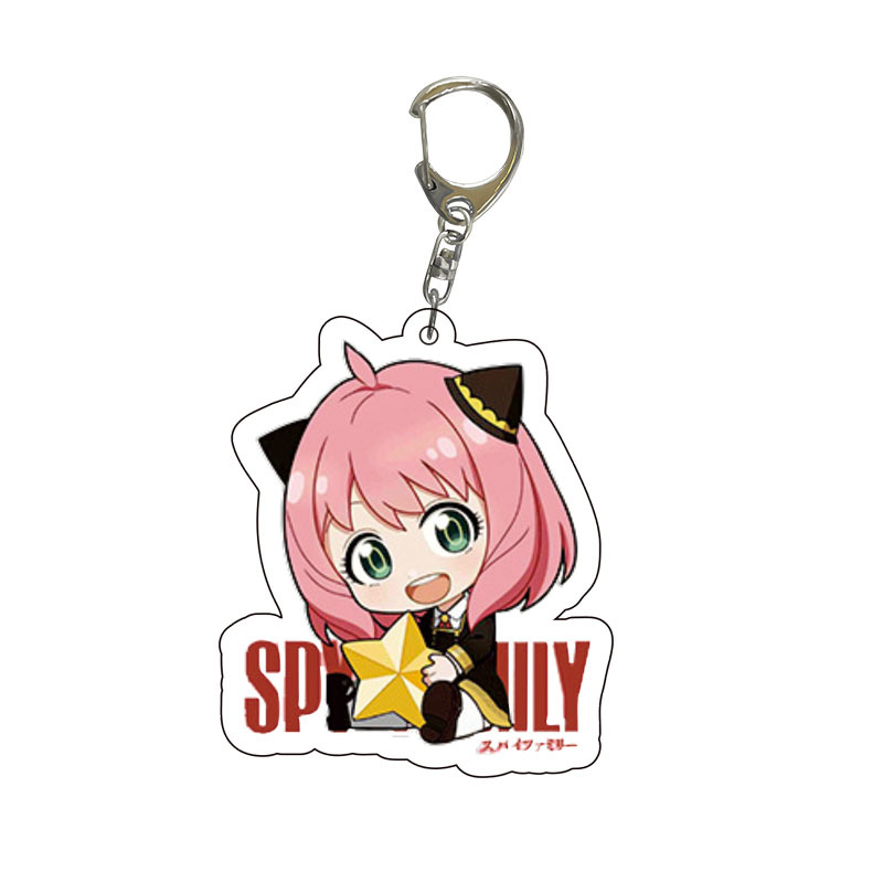 Spy x Family Acrylic Keychain  - Anime Cosplay Anya ulasan dan harga