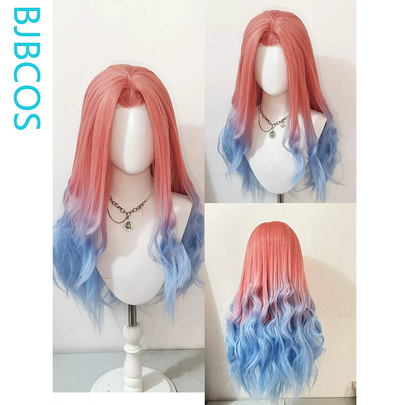 [Styled Wig]‌Mizi Cosplay Wig  - Anime Cosplay Blue Hair ulasan dan harga