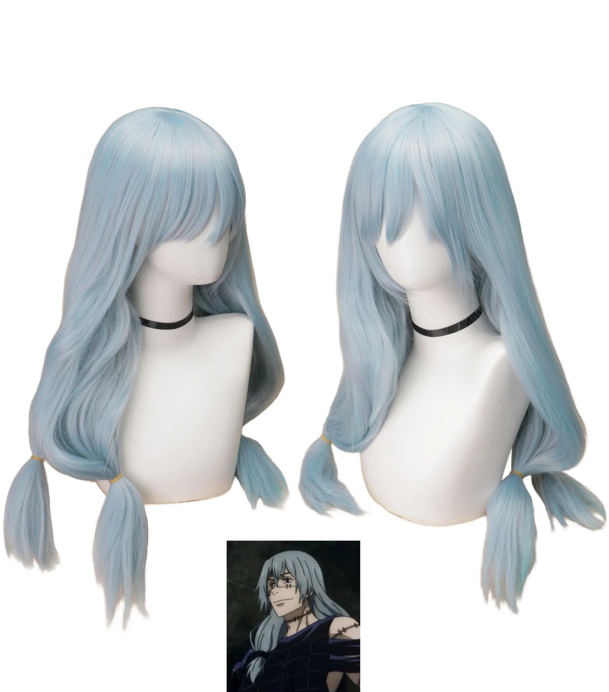Anime Mahito Cosplay Jujutsu K - Anime Cosplay Blue Hair ulasan dan harga
