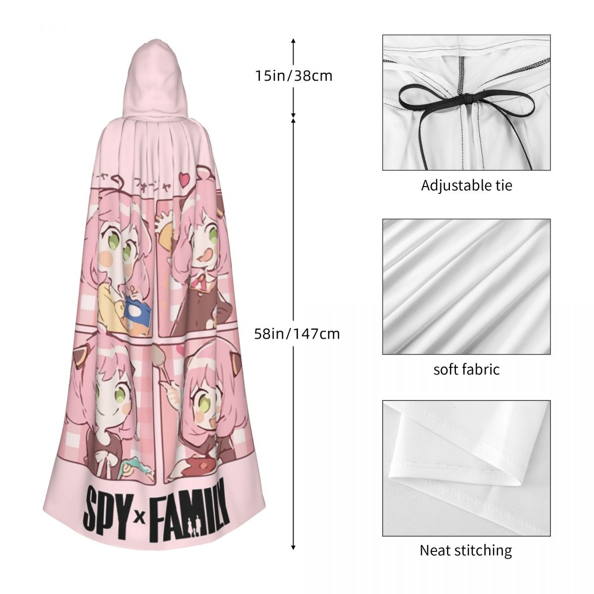 Spy X Family Anya Forger Long  - Anime Cosplay Anya ulasan dan harga