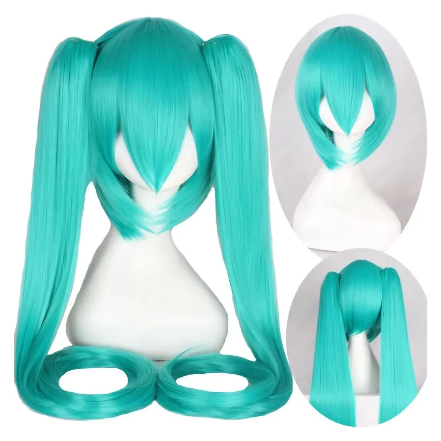 2026 Miku Cosplay Wig 105cm Lo - Anime Cosplay Blue Hair ulasan dan harga