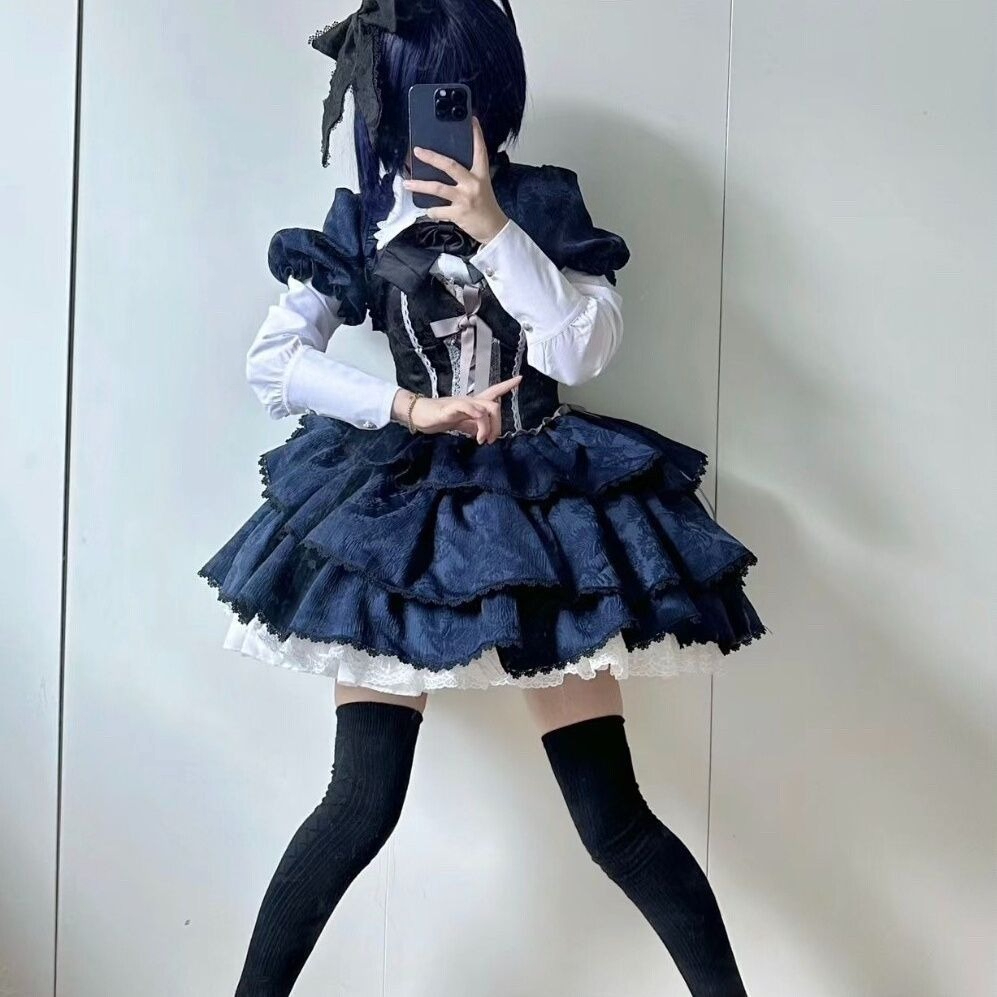 Rikka Takanashi Cosplay Costum - Anime Cosplay Lolita ulasan dan harga