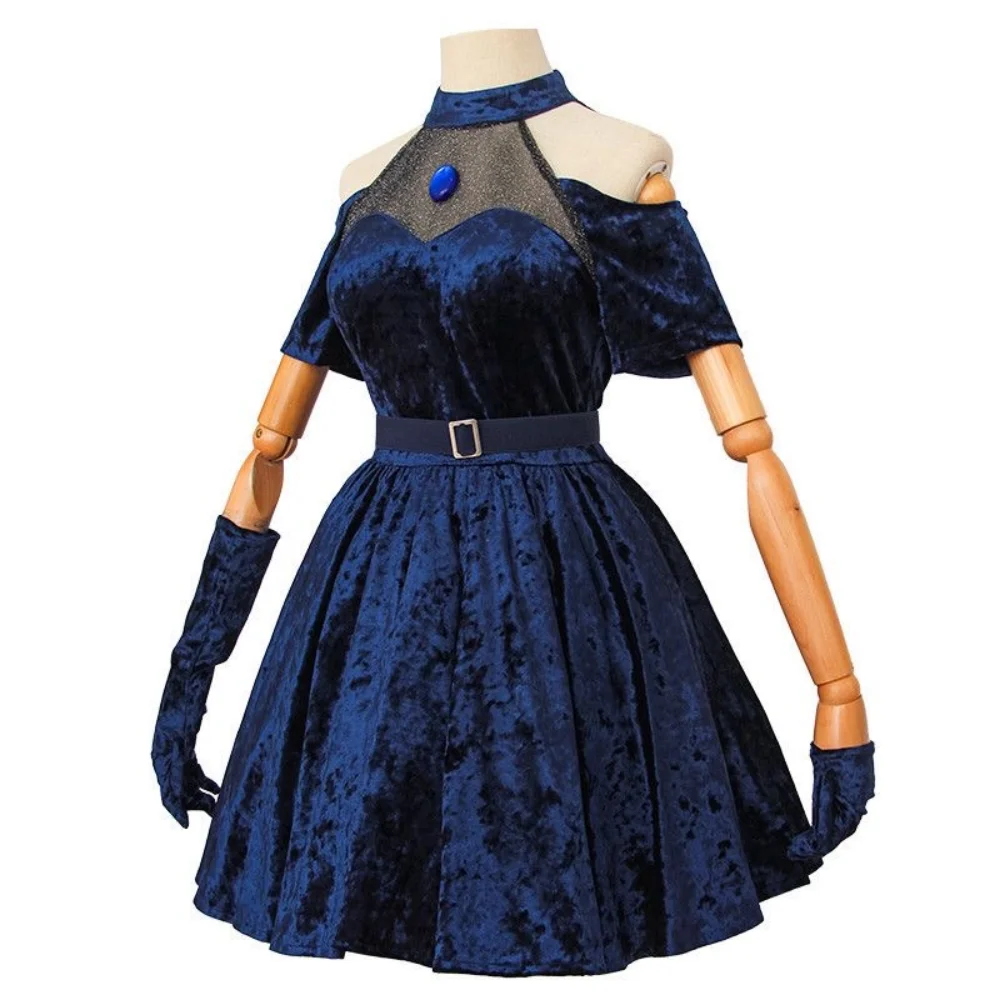 Cosplay Costume Anime Alien St - Anime Cosplay Blue Hair ulasan dan harga