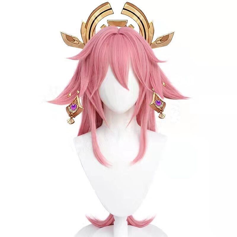 Genshin Impact Yae Miko Cospla - Cosplay Anime Yae Miko ulasan dan harga