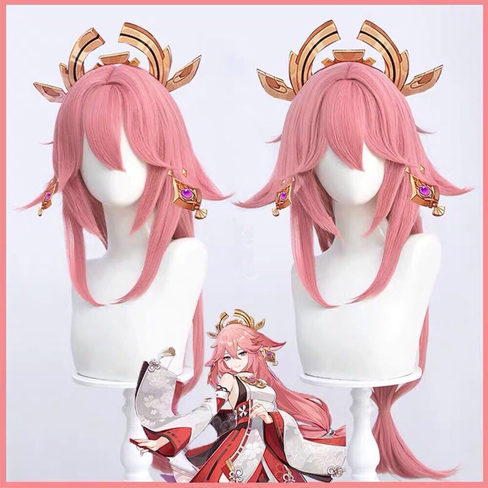 Genshin Impact Yae Miko Cospla - Cosplay Anime Yae Miko ulasan dan harga