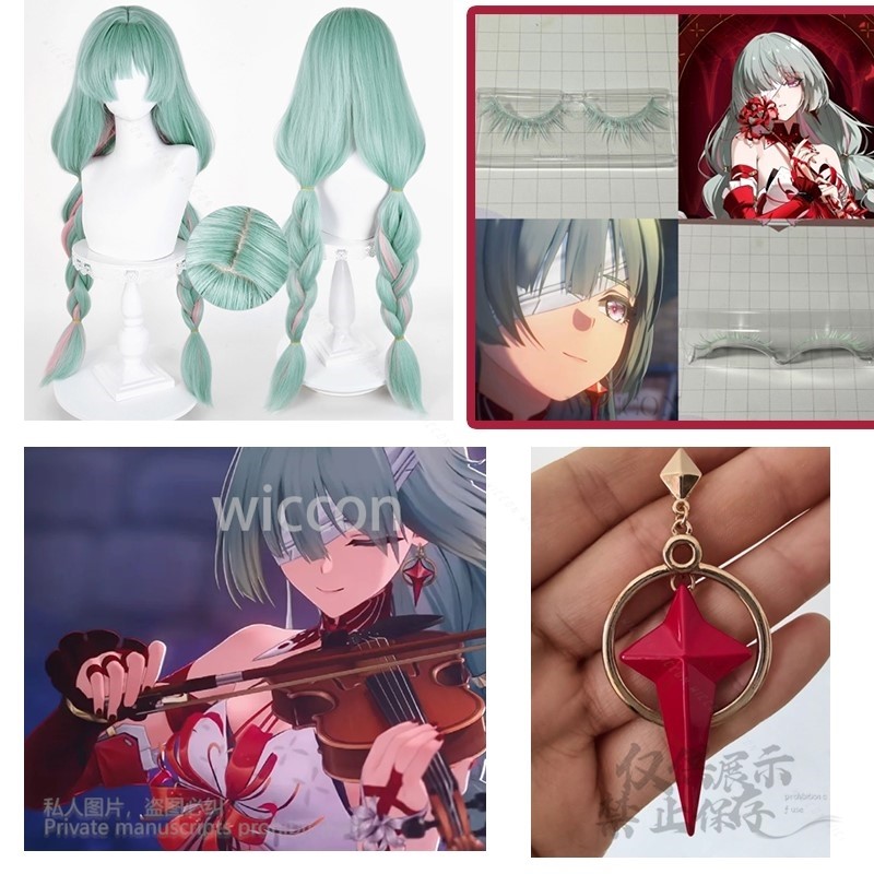Anime Phrolova Cosplay Wig Gre - Anime Cosplay Party ulasan dan harga
