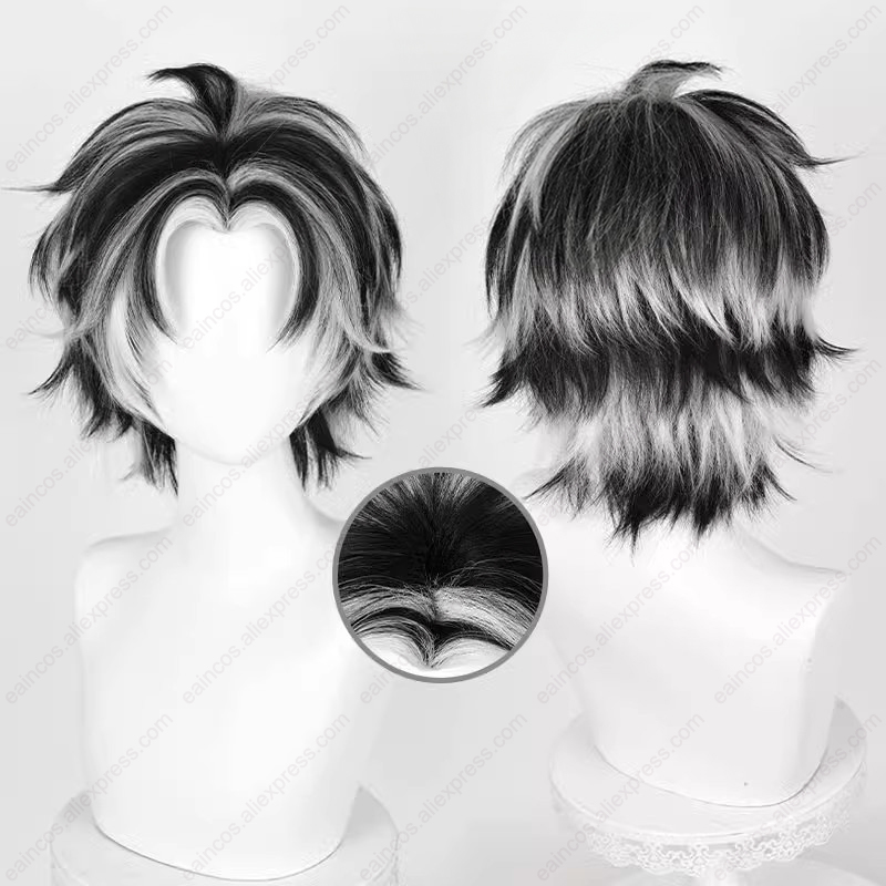 Kotaro Bokuto Cosplay Wig 30cm - Cosplay Anime White Hair ulasan dan harga