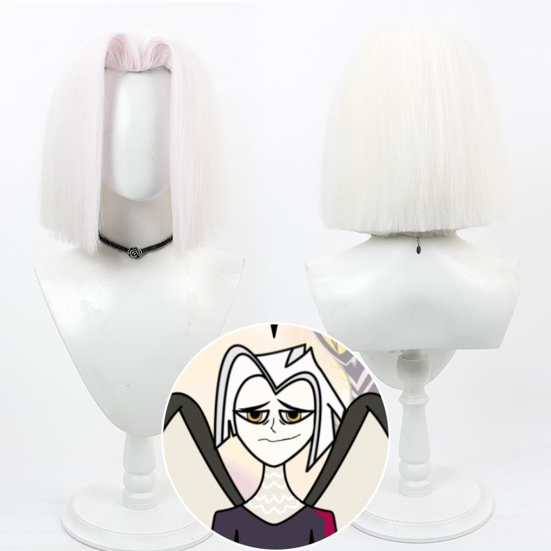 Game Hazbin Lute Cosplay Anime - Cosplay Anime White Hair ulasan dan harga