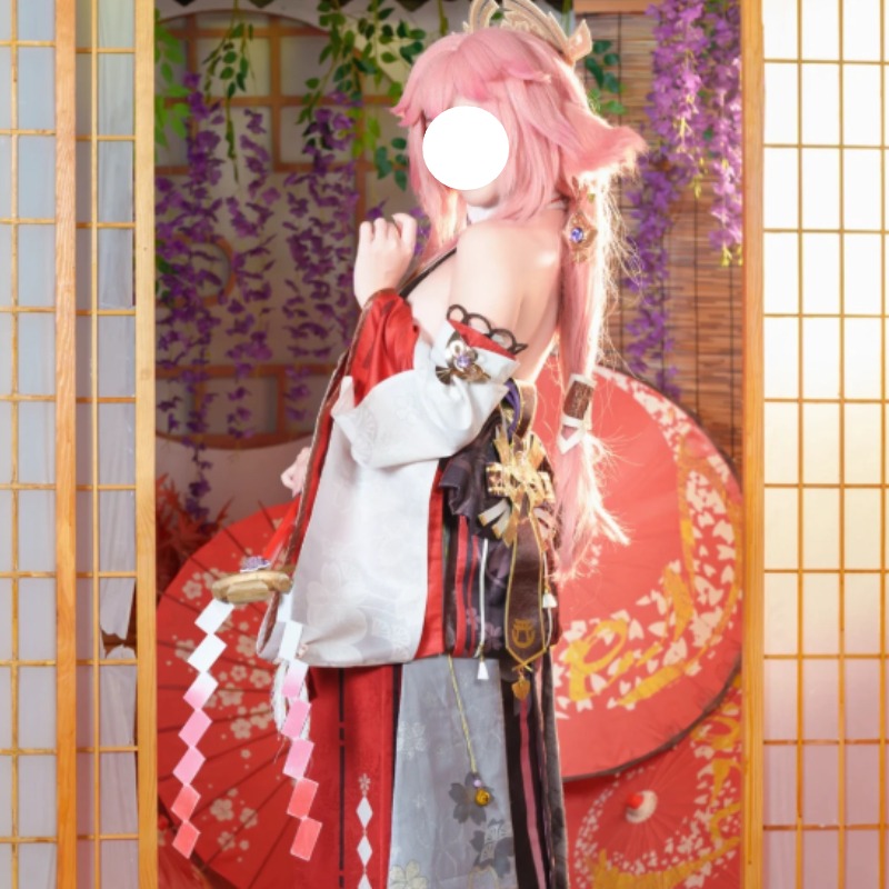 Yae Miko Genshin Impact Cospla - Cosplay Anime Yae Miko ulasan dan harga