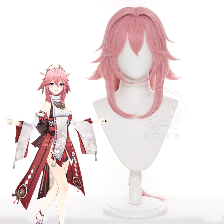 Genshin Impact Yae Miko Cospla - Cosplay Anime Yae Miko ulasan dan harga