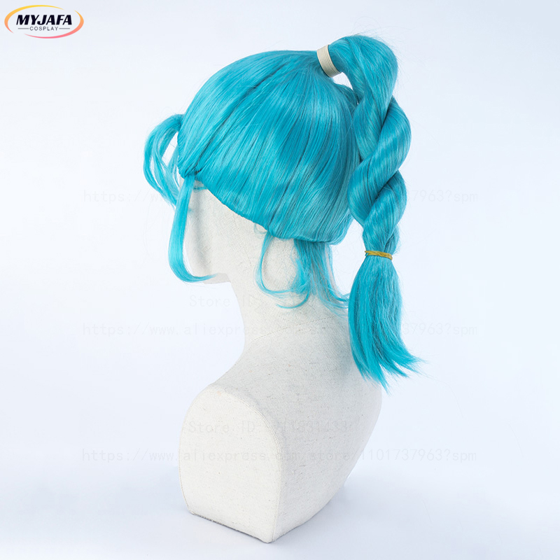 Bulma Cosplay Wig Buruma Wig B - Anime Cosplay Blue Hair ulasan dan harga