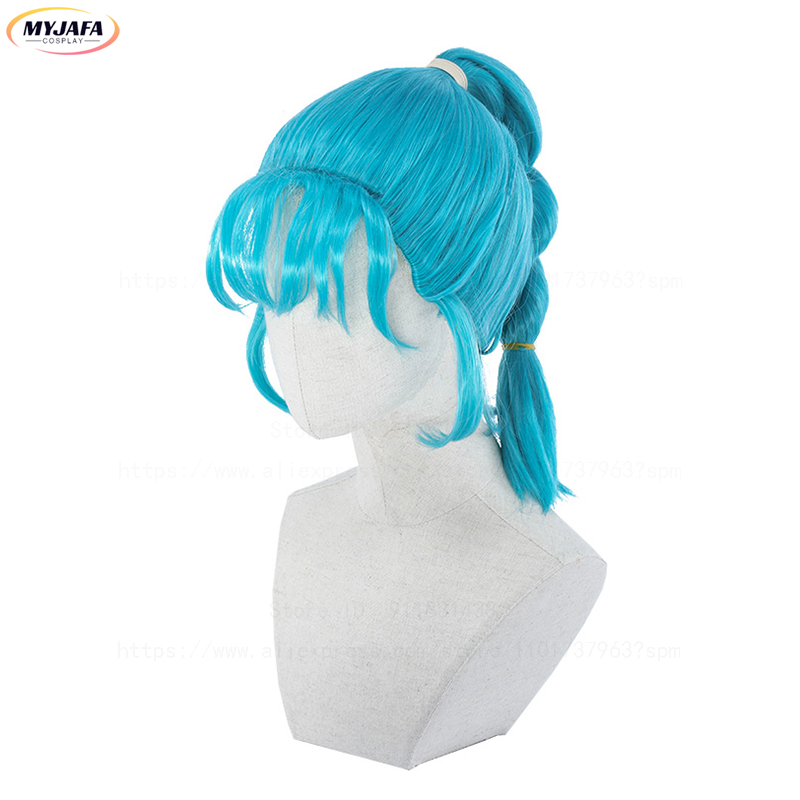 Bulma Cosplay Wig Buruma Wig B - Anime Cosplay Blue Hair ulasan dan harga