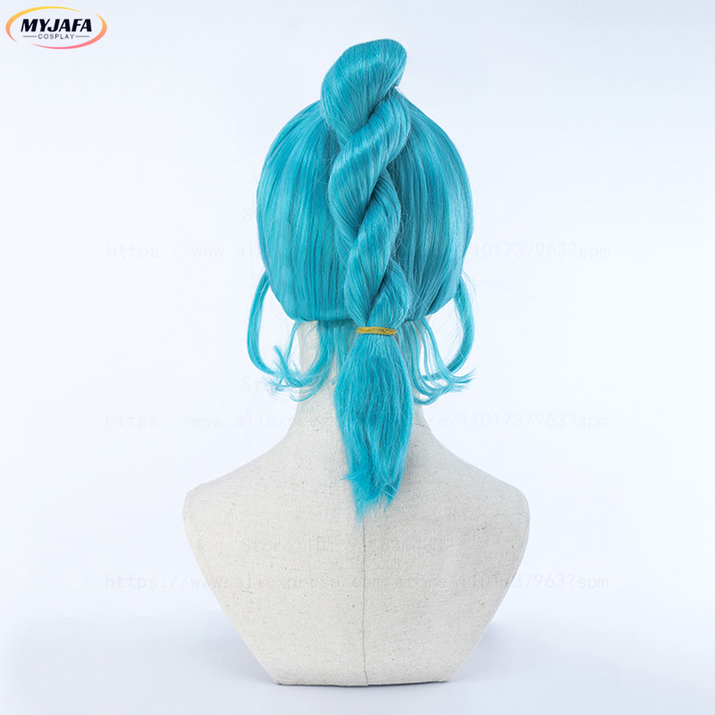 Bulma Cosplay Wig Buruma Wig B - Anime Cosplay Blue Hair ulasan dan harga
