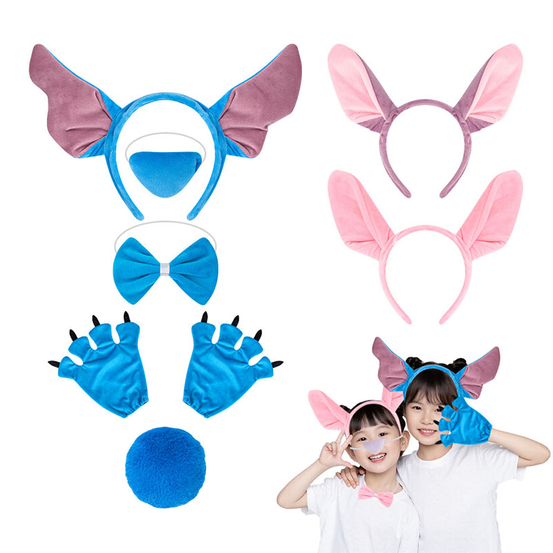 Stitttches Angel Headband Mult - Anime Cosplay Blue Hair ulasan dan harga