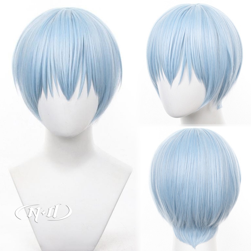 ND Himmel Cosplay Wigs Frieren - Anime Cosplay Blue Hair ulasan dan harga
