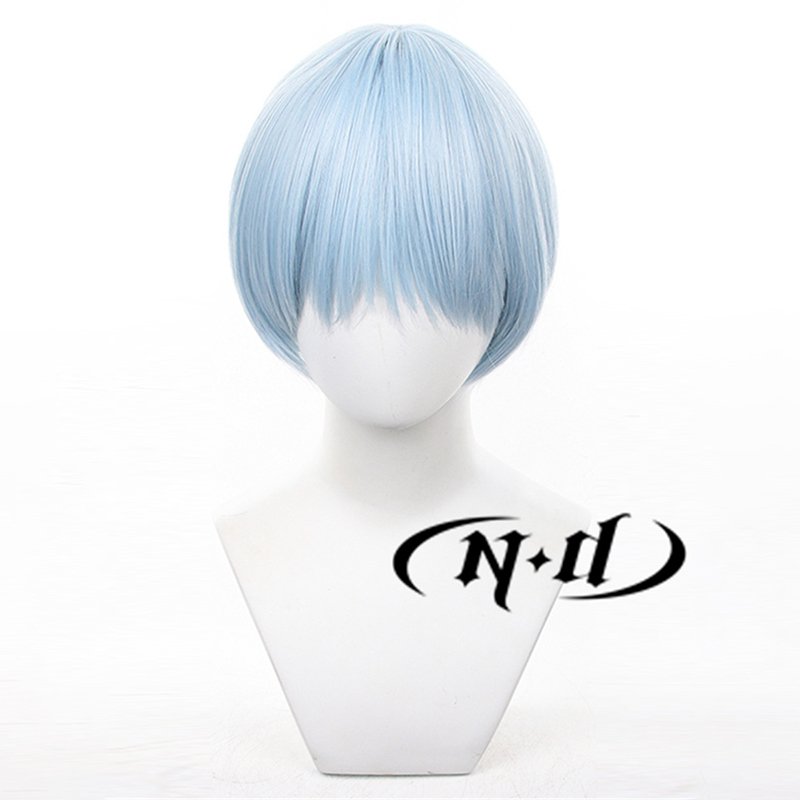 ND Himmel Cosplay Wigs Frieren - Anime Cosplay Blue Hair ulasan dan harga
