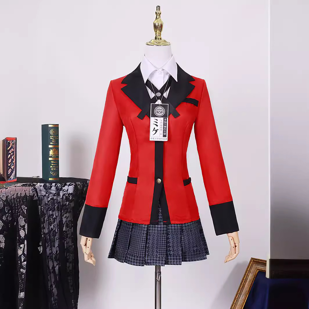 Kakegurui Cosplay Costume Yume - Anime Cosplay Yumeko ulasan dan harga