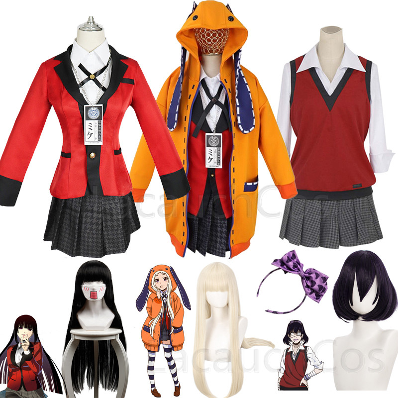 Jabami Yumeko Cosplay Compulsi - Anime Cosplay Yumeko ulasan dan harga