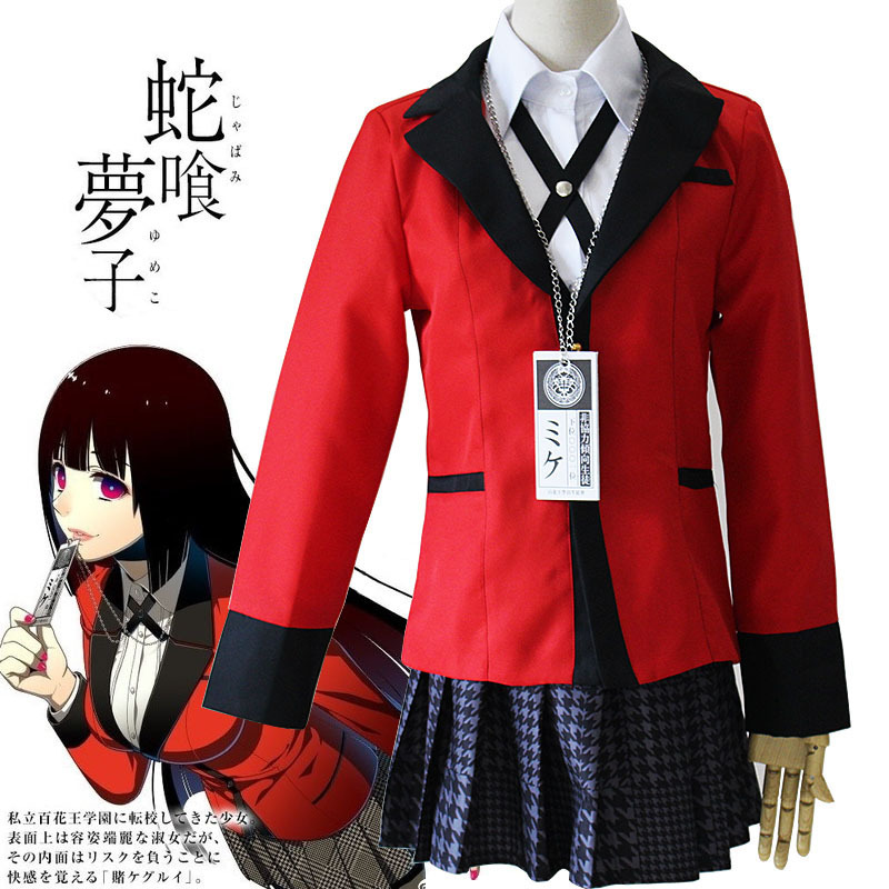 Jabami Yumeko Cosplay Compulsi - Anime Cosplay Yumeko ulasan dan harga