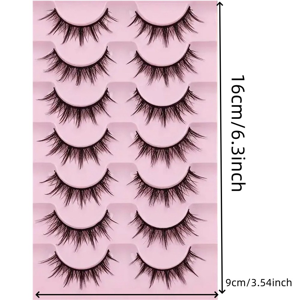 Natural Look False Eyelashes A - Cosplay Korean Anime ulasan dan harga