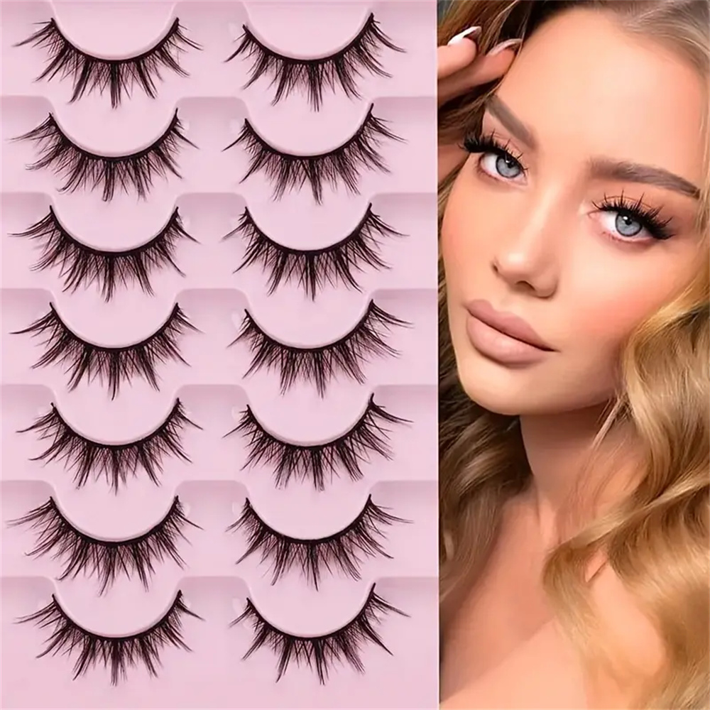 Natural Look False Eyelashes A - Cosplay Korean Anime ulasan dan harga