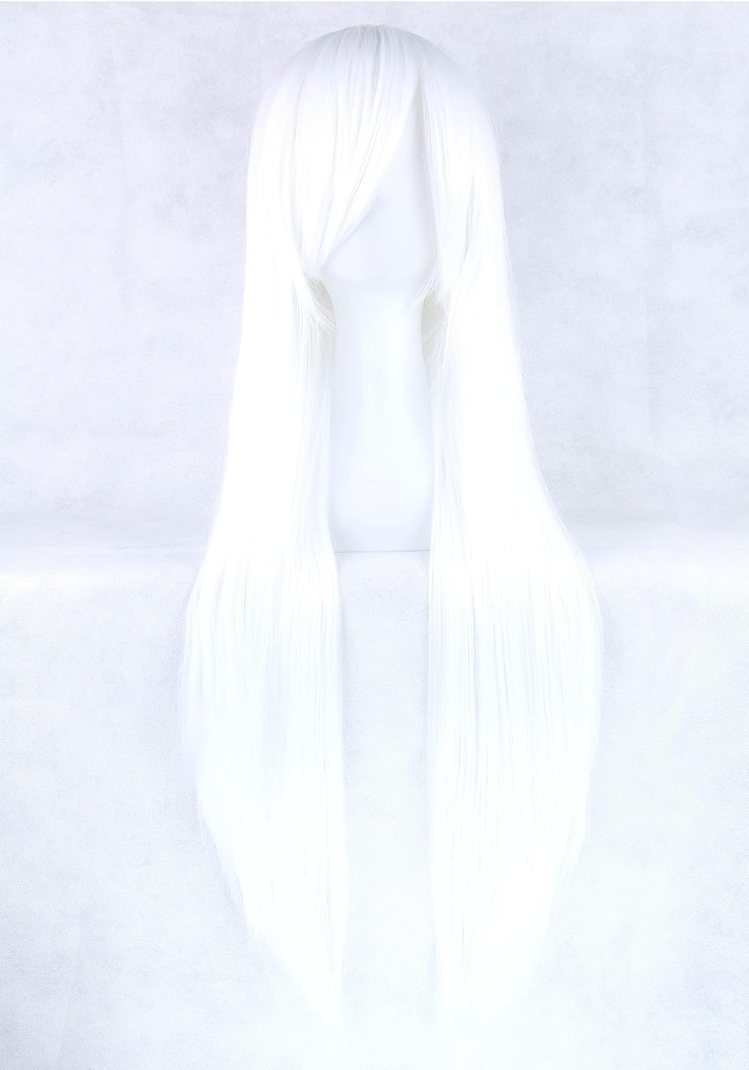 80cm Long Straight Natural Hai - Cosplay Anime White Hair ulasan dan harga